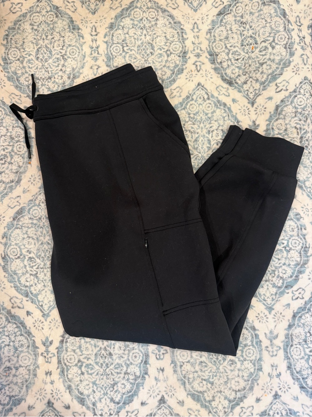 32 Degrees Black Women's Jogger Track Pants with Drawstring Waist